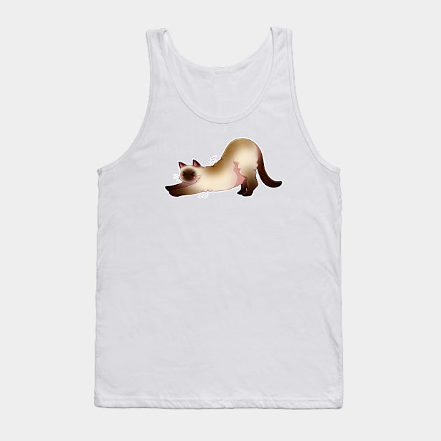 Mocca Siamese Cat V.2 Tank Top by Nadi-chan16